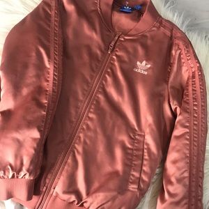 PINK ADIDAS BOMBER